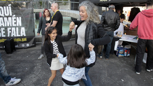 Quintana. Festival aquÃ­ tamÃ©n se fala, en la plaza de la Tolerancia