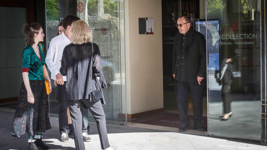 quintana. Paolo roversi y familia e invitados a la exposición de MOP en el hotel Finisterre