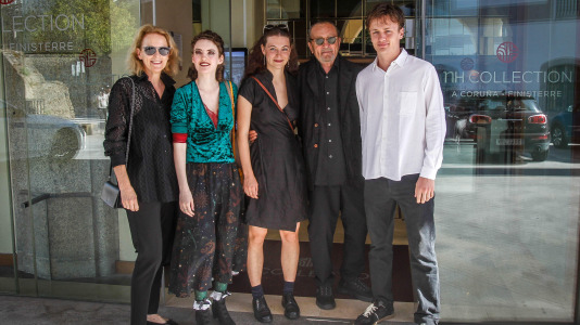quintana. Paolo roversi y familia e invitados a la exposición de MOP en el hotel Finisterre