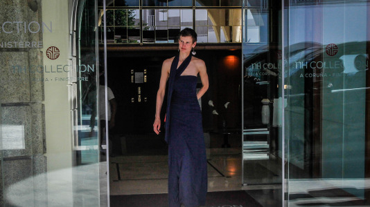 quintana. Paolo roversi y familia e invitados a la exposición de MOP en el hotel Finisterre