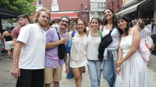 Ambiente en la plaza La Urbana