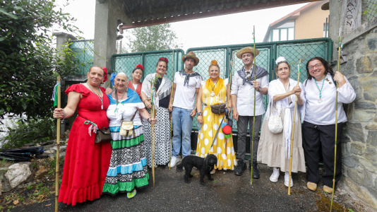 La Casa de Andalucía celebró su cita anual con la romería del Rocío en Oza Cesuras