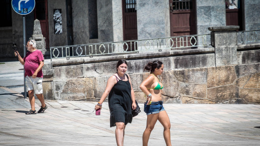 Los coruñeses sufrieron durante todo este fin de semana temperaturas superiores a los 30 grados