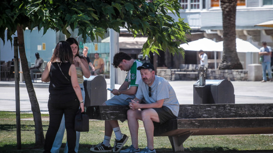 Los coruñeses sufrieron durante todo este fin de semana temperaturas superiores a los 30 grados