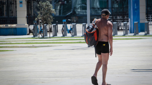 Los coruñeses sufrieron durante todo este fin de semana temperaturas superiores a los 30 grados