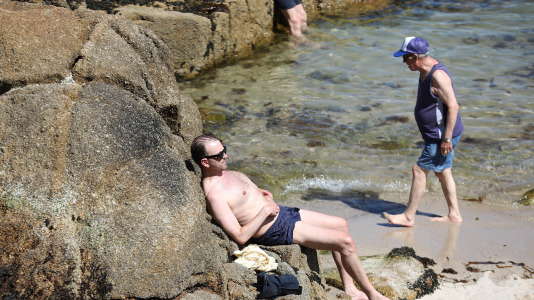 Los coruñeses sufrieron durante todo este fin de semana temperaturas superiores a los 30 grados