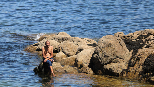 Los coruñeses sufrieron durante todo este fin de semana temperaturas superiores a los 30 grados
