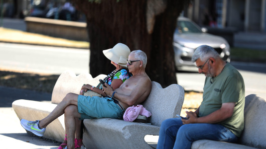 Los coruñeses sufrieron durante todo este fin de semana temperaturas superiores a los 30 grados