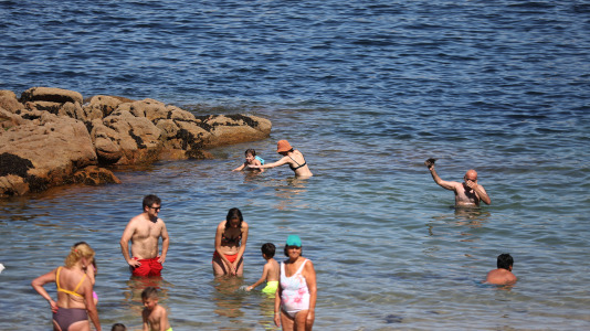 Los coruñeses sufrieron durante todo este fin de semana temperaturas superiores a los 30 grados