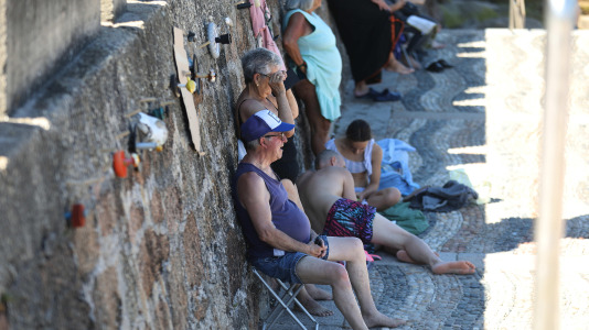 Los coruñeses sufrieron durante todo este fin de semana temperaturas superiores a los 30 grados