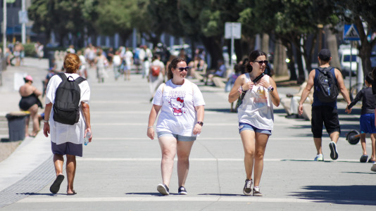 Los coruñeses sufrieron durante todo este fin de semana temperaturas superiores a los 30 grados