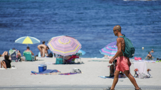 Los coruñeses sufrieron durante todo este fin de semana temperaturas superiores a los 30 grados