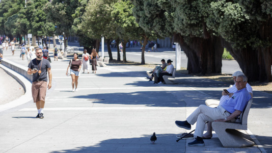 Los coruñeses sufrieron durante todo este fin de semana temperaturas superiores a los 30 grados