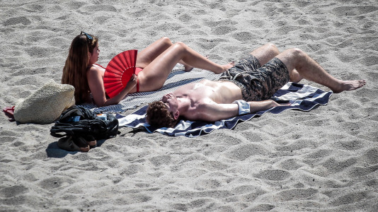 Los coruñeses sufrieron durante todo este fin de semana temperaturas superiores a los 30 grados