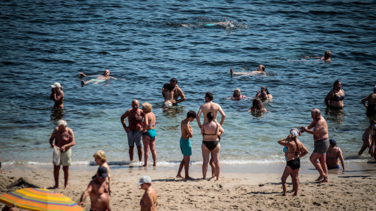 Los coruñeses sufrieron durante todo este fin de semana temperaturas superiores a los 30 grados