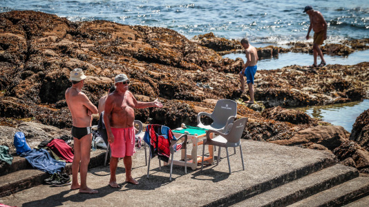 Los coruñeses sufrieron durante todo este fin de semana temperaturas superiores a los 30 grados