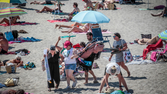 Los coruñeses sufrieron durante todo este fin de semana temperaturas superiores a los 30 grados