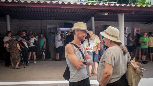 Vilacoba (Abegondo) celebró una jornada de celebración con música y comida