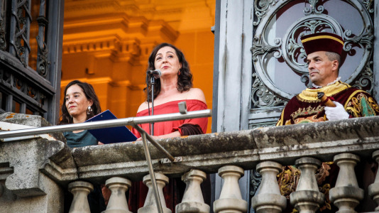 Lucía Veiga dio un pregón con acento coruñés y femenino