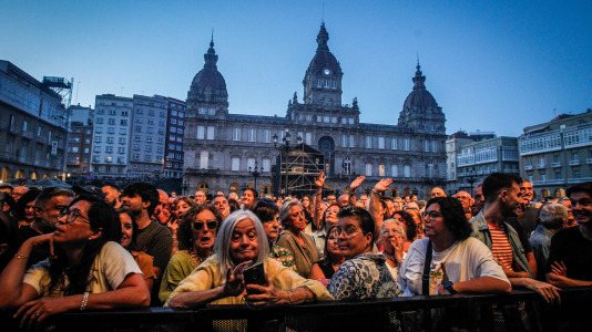 Luz Casal se creció en A Coruña con un concierto accidentado