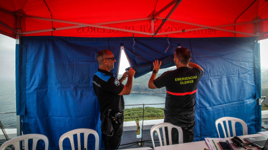 Dispositivo de seguridad en el faro de Mera