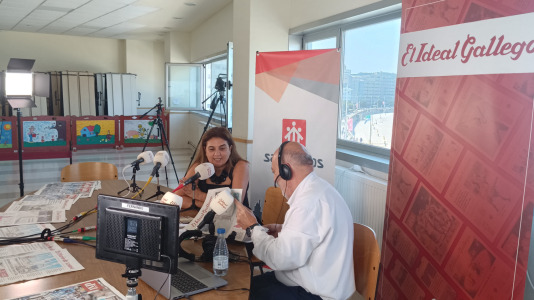 Doda Vázquez  en el programa especial del Grupo El Ideal Gallego por el Eclipse 2026