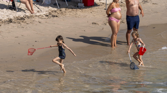 Así se disfrutan las playas de A Coruña en la espera del eclips