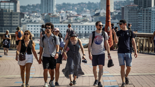 Desde temprano las personas se desplazaron a las zonas en las cuales se podría apreciar el eclipse