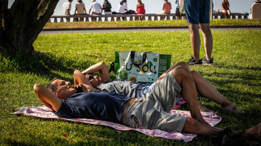 Desde temprano las personas se desplazaron a las zonas en las cuales se podría apreciar el eclipse