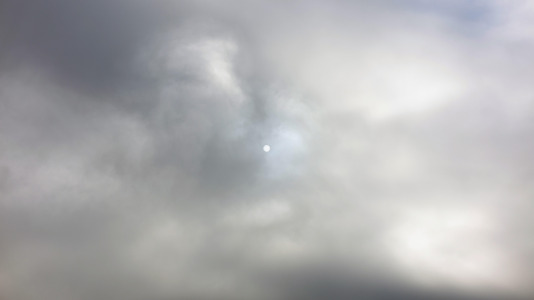El eclipse visto desde la Torre Hercón