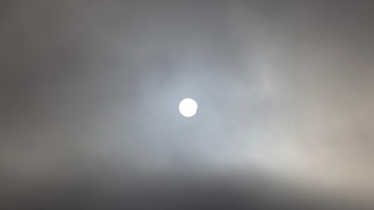 El eclipse visto desde la Torre Hercón
