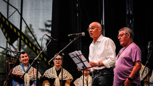 quintana. francisco jorquera pregonero de las fiestas del Castrillón