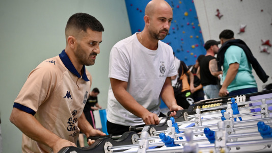 Participantes en el primer Teresa Herrera de Futbolín en la ciudad de A Coruña