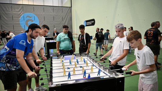 Participantes en el primer Teresa Herrera de Futbolín en la ciudad de A Coruña