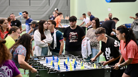Participantes en el primer Teresa Herrera de Futbolín en la ciudad de A Coruña