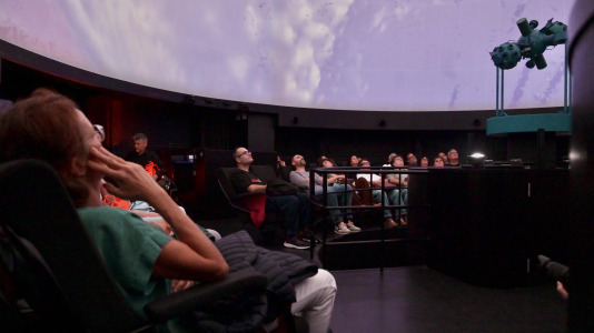 Planetario da Casa dasCiencias - PARBO (Begoña Riobó eAnxo Pintos) con visuais de MontsePiñeiro