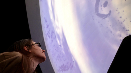 Planetario da Casa dasCiencias - PARBO (Begoña Riobó eAnxo Pintos) con visuais de MontsePiñeiro