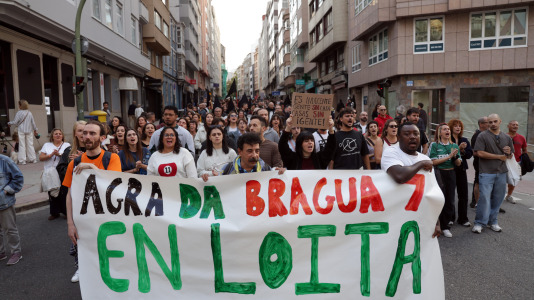 Alrededor de 1.000 personas marcharon por A Coruña
