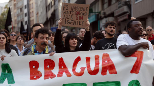 Alrededor de 1.000 personas marcharon por A Coruña