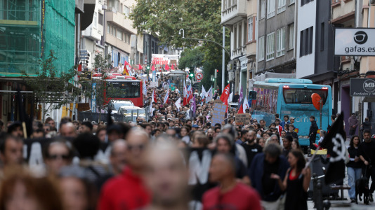 Alrededor de 1.000 personas marcharon por A Coruña