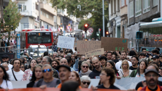 Alrededor de 1.000 personas marcharon por A Coruña