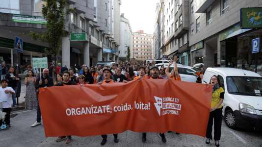 Alrededor de 1.000 personas marcharon por A Coruña