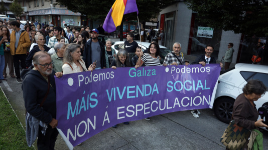 Alrededor de 1.000 personas marcharon por A Coruña