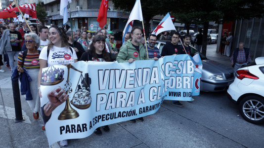 Alrededor de 1.000 personas marcharon por A Coruña