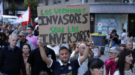 Alrededor de 1.000 personas marcharon por A Coruña