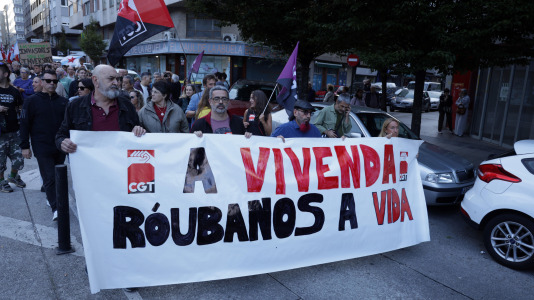 Alrededor de 1.000 personas marcharon por A Coruña