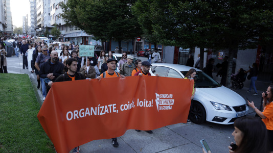 Alrededor de 1.000 personas marcharon por A Coruña