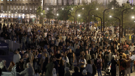 Alrededor de 1.000 personas marcharon por A Coruña