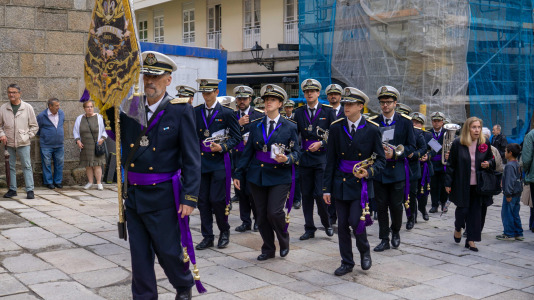 Desde la iglesia de Santo Domingo partió la patrona de la ciudad, la virgen del Rosario, en su tradicional procesión por las calles de la Ciudad Vieja