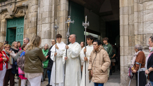 Desde la iglesia de Santo Domingo partió la patrona de la ciudad, la virgen del Rosario, en su tradicional procesión por las calles de la Ciudad Vieja